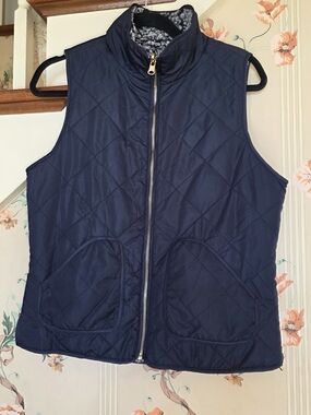Thread & Supply Navy Quilted Puffer Vest